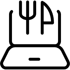 Food Delivery Laptop Order Icon from Ultimate Light Set