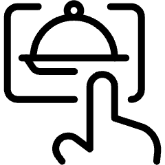 Food Delivery Order Icon from Ultimate Light Set