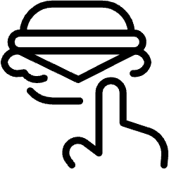 Food Delivery Order Fastfood Icon from Ultimate Light Set