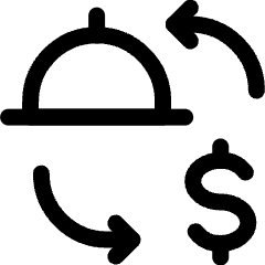 Food Delivery Payment Icon from Ultimate Regular Set