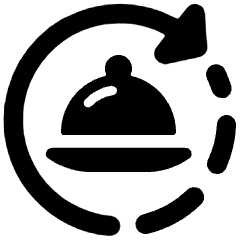 Food Delivery Re Order Icon from Ultimate Bold Set