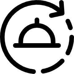 Food Delivery Re Order Icon from Ultimate Regular Set