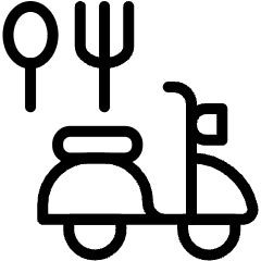 Food Delivery Rider Icon from Ultimate Light Set