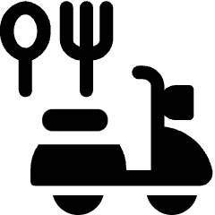 Food Delivery Rider Icon from Ultimate Bold Set