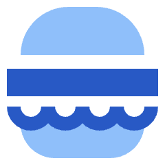 Burger Icon from Sharp Flat Set
