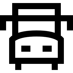 Bus Front Icon from Sharp Line Set