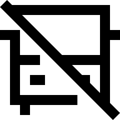 Bus No Transfer Icon from Sharp Line Set