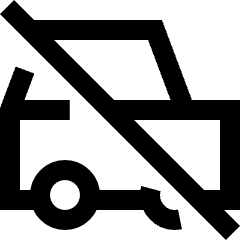 Car Off Icon from Sharp Line Set