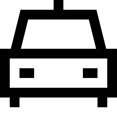 Car Taxi 2 Icon from Sharp Line Set