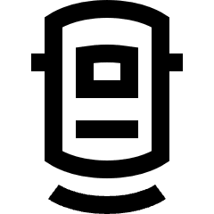 Car Top Back Sensor Icon from Sharp Line Set