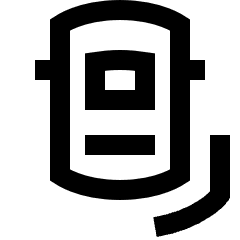 Car Top Bottom Right Sensor Icon from Sharp Line Set