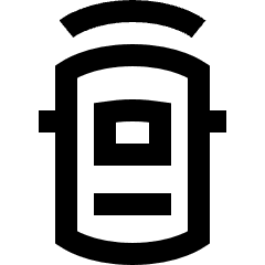 Car Top Front Sensor Icon from Sharp Line Set