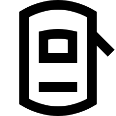 Car Top One Door Open 2 Icon from Sharp Line Set