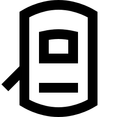 Car Top One Door Open 3 Icon from Sharp Line Set