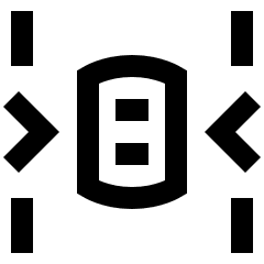 Car Top Side Arrow Icon from Sharp Line Set