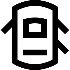 Car Top Three Door Open 2 Icon from Sharp Line Set