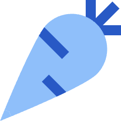 Carrot Icon from Sharp Flat Set