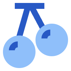 Cherries Icon from Sharp Flat Set