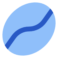 Coffee Bean Icon from Sharp Flat Set