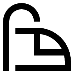 High Speed Train Side Icon from Sharp Line Set