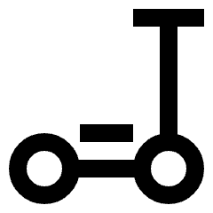 Scooter Icon from Sharp Line Set