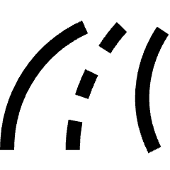Street Road Curve Right Icon from Sharp Line Set