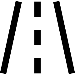 Street Road Icon from Sharp Line Set