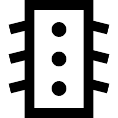 Traffic Light Icon from Sharp Line Set