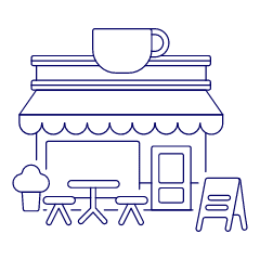 Cafe 1 Illustration from UX Line Set