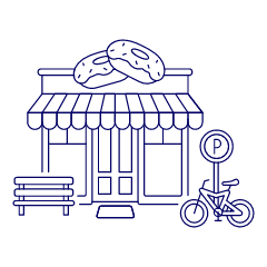 Donut Shop Illustration from UX Line Set