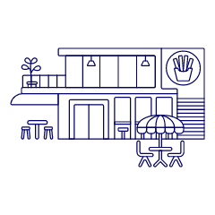 Fastfood Shop Illustration from UX Line Set