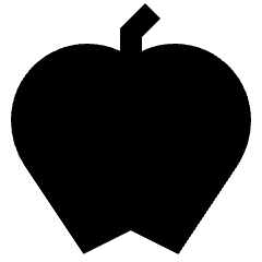 Apple Icon from Sharp Solid Set