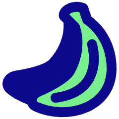 Banana Icon from Plump Pop Set