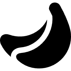 Banana Icon from Flex Solid Set
