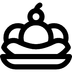 Banana Split Icon from Core Line Set