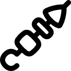 Barbecue Steak Icon from Flex Line Set