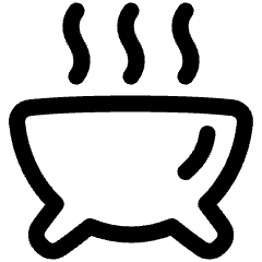 Barbeque Pot Icon from Plump Line Set