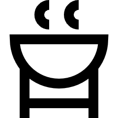 Barbeque Pot Icon from Sharp Line Set