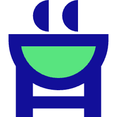 Barbeque Pot Icon from Sharp Pop Set