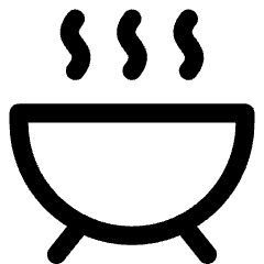 Barbeque Pot Icon from Core Line Set