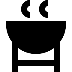 Barbeque Pot Icon from Sharp Solid Set