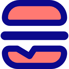 Burger 1 Icon from Core Pop Set