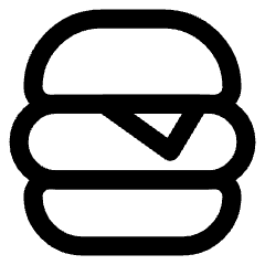 Burger 2 Icon from Core Line Set