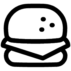 Burger 2 Icon from Plump Line Set