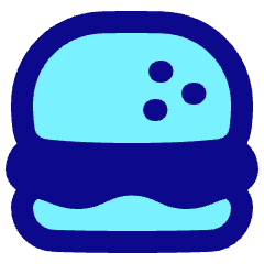 Burger Icon from Plump Pop Set