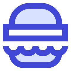 Burger Icon from Sharp Duo Set