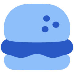 Burger Icon from Plump Flat Set