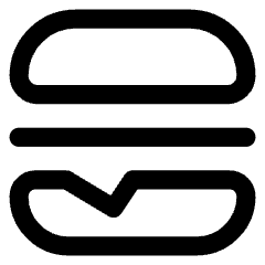 Burger 1 Icon from Core Line Set