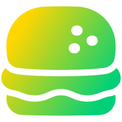 Burger Icon from Plump Gradient Set