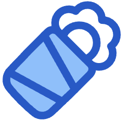 Burrito Fastfood Icon from Plump Duo Set